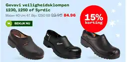 Welkoop Gevavi veiligheidsklompen 1230, 1250 of Syrdic aanbieding