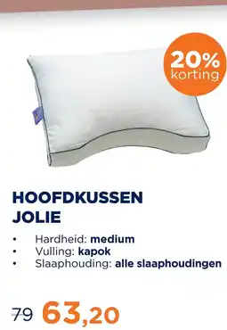 TotaalBED Hoofdkussen Jolie | kapok aanbieding