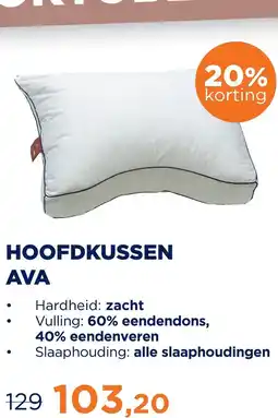 TotaalBED Hoofdkussen Ava | dons aanbieding