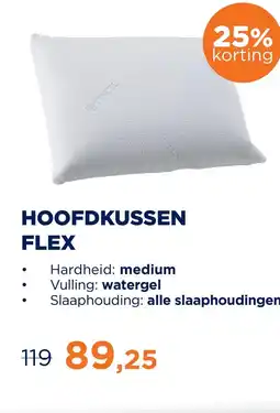 TotaalBED Hoofdkussen Flex | watergel aanbieding