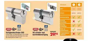 Enorm Veiligheidscilinder e60 of n3 cilinder met kerntrekbeveiliging aanbieding