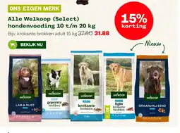 Welkoop Alle Welkoop (Select) hondenvoeding 10 t/m 20 kg aanbieding
