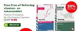 Welkoop Flea Free of Refordog vlooien- en tekenmiddel aanbieding