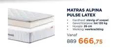 TotaalBED Matras Alpina pulse-latex | 80 x 200 cm | Soepel aanbieding