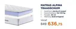 TotaalBED Matras Alpina traagschuim | 80 x 200 cm | Soepel aanbieding