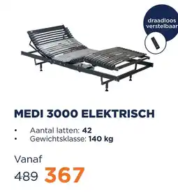 TotaalBED Lattenbodem Medi 3000 elektrisch draadloos | 70 x 200 cm aanbieding