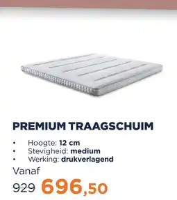 TotaalBED Topmatras Premium | traagschuim aanbieding
