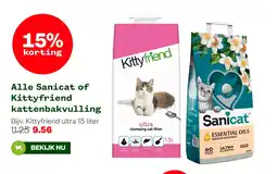 Welkoop Alle Sanicat of Kittyfriend kattenbakvulling aanbieding