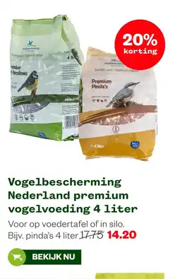 Welkoop Vogelbescherming Nederland premium vogelvoeding 4 liter aanbieding
