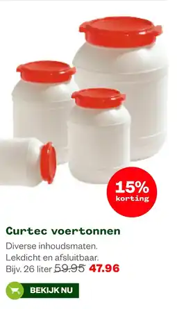 Welkoop Curtec voertonnen aanbieding