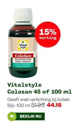 Welkoop Vitalstyle Colosan 45 of 100 ml aanbieding