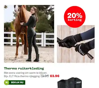 Welkoop Thermo ruiterkleding aanbieding