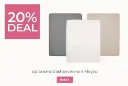 Prenatal op boxmatrashoezen van Meyco aanbieding