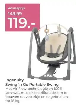 Prenatal Ingenuity Swing 'n Go Portable Swing aanbieding