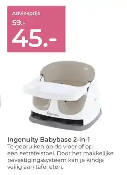 Prenatal Ingenuity Babybase 2-in-1 aanbieding