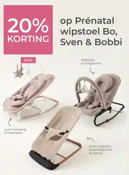 Prenatal op Prénatal wipstoel Bo, Sven & Bobbi aanbieding