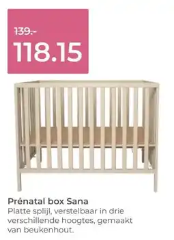 Prenatal Prénatal box Sana aanbieding
