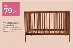 Prenatal Prénatal ledikant Elfin walnut aanbieding