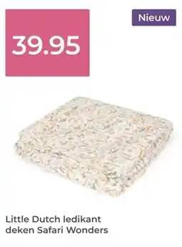 Prenatal Little Dutch ledikant deken Safari Wonders aanbieding