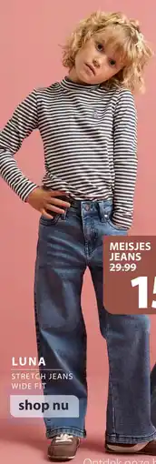 terStal Meisjes Luna Stretch Jeans Wide Fit aanbieding