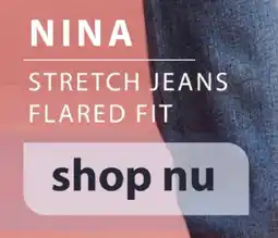 terStal Nina stretch jeans flared fit aanbieding