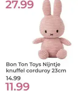 Prenatal Bon Ton Toys Nijntje knuffel corduroy aanbieding