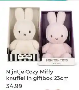 Prenatal Nijntje Cozy Miffy knuffel in giftbox aanbieding