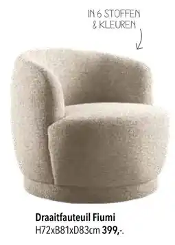 Pronto wonen Draaifauteuil Fiumi aanbieding