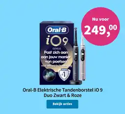 Plein.nl Oral-B Elektrische Tandenborstel iO 9 Duo Zwart & Roze aanbieding