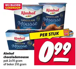 Nettorama Almhof chocolademousse aanbieding