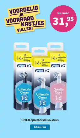 Plein.nl Oral-B opzetborstels aanbieding