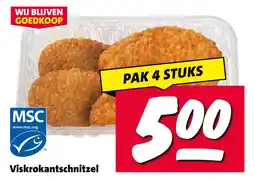 Nettorama Viskrokantschnitzel aanbieding