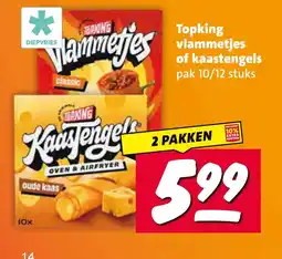 Nettorama Topking vlammetjes of kaastengels aanbieding