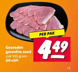 Nettorama Gesneden gerookte eend aanbieding