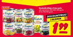 Nettorama Bonduelle blikjes of duo-packs aanbieding