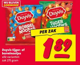 Nettorama Duyvis tijger- of borrelnootjes aanbieding