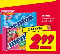 Nettorama Mentos aanbieding