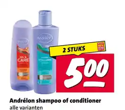 Nettorama Andrélon shampoo of conditioner aanbieding