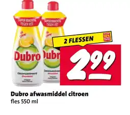Nettorama Dubro afwasmiddel citroen aanbieding