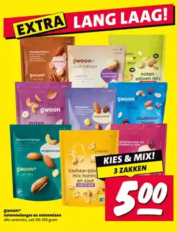 Nettorama gwoon notenmelanges en notenmixen aanbieding