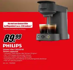 MediaMarkt PHILIPS Senseo Vibe CSA225/60 aanbieding