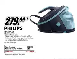 MediaMarkt PHILIPS PSG7200/20 Stoomgenerator aanbieding