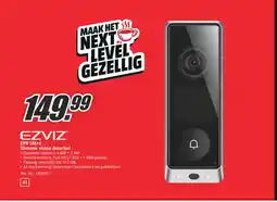 MediaMarkt EZVIZ EP8 Ultra Slimme video deurbel aanbieding