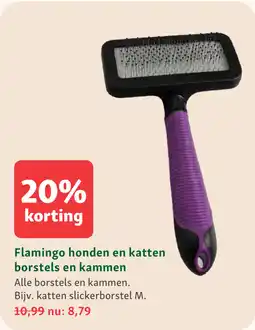 Maxi Zoo Flamingo honden en katten borstels en kammen aanbieding