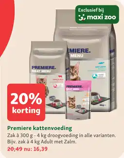 Maxi Zoo Premiere kattenvoeding aanbieding