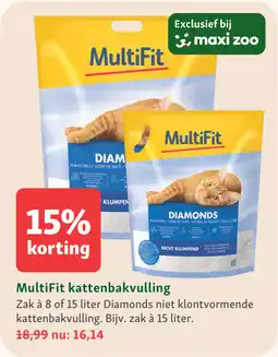 Maxi Zoo MultiFit kattenbakvulling aanbieding