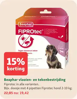 Maxi Zoo Beaphar vlooien- en tekenbestrijding aanbieding