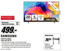MediaMarkt Samsung 55M71H (2026) Mini-Led 4K TV aanbieding