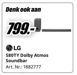 MediaMarkt LG S80TY Dolby Atmos Soundbar aanbieding