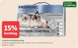 Maxi Zoo Premiere kattenbakvulling aanbieding